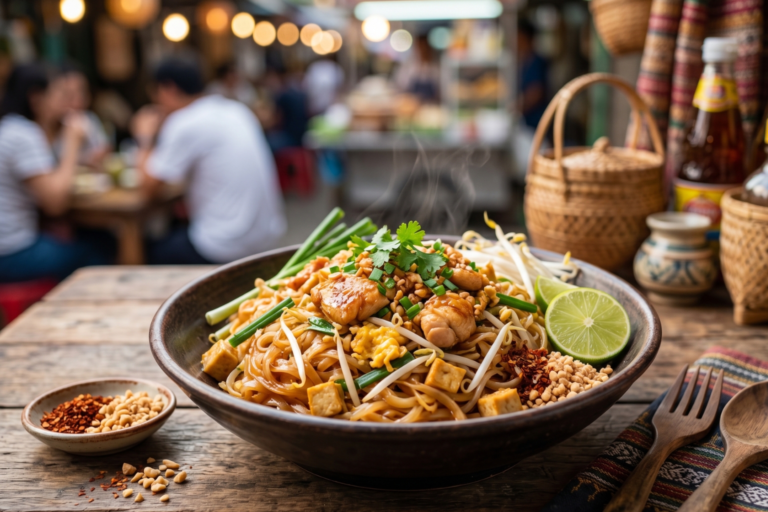 Pad Thaï poulet recette
