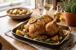 recette Poulet rôti au citron