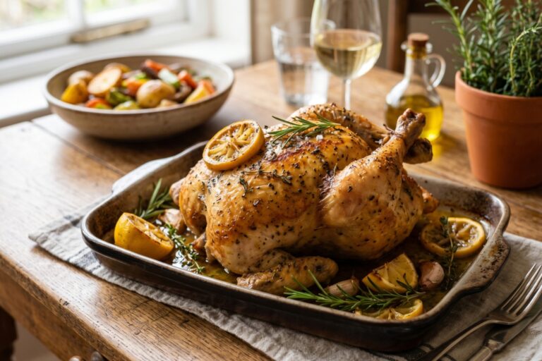 recette Poulet rôti au citron