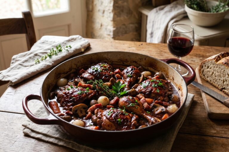 Recette coq au vin