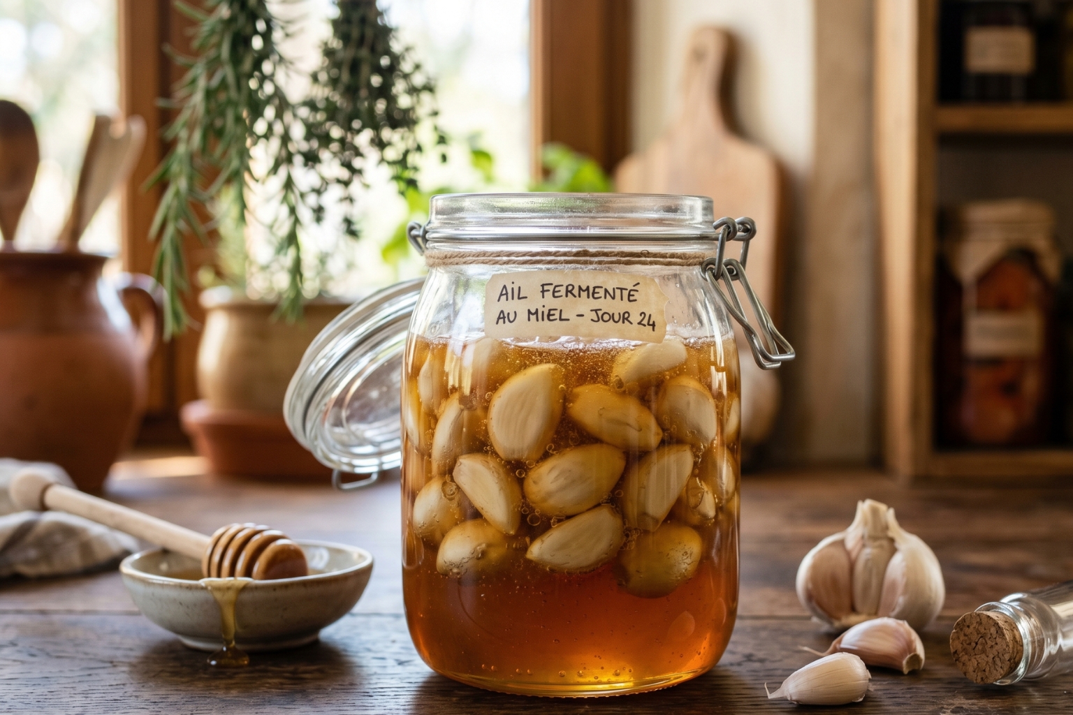 Temps de fermentation ail fermenté au miel