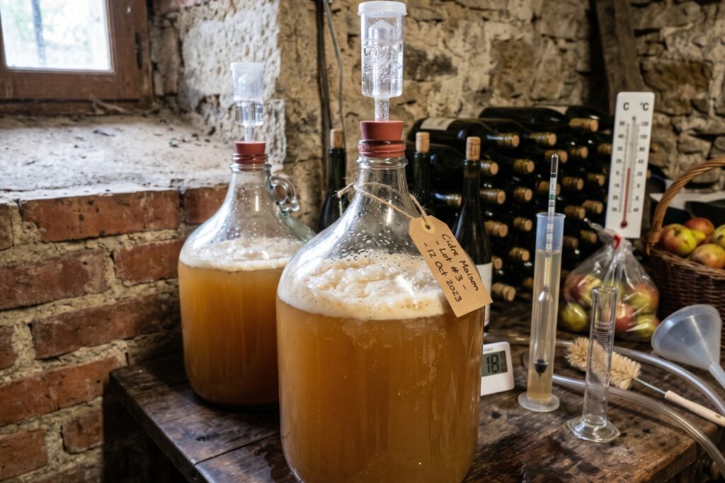 Temps de fermentation cidre