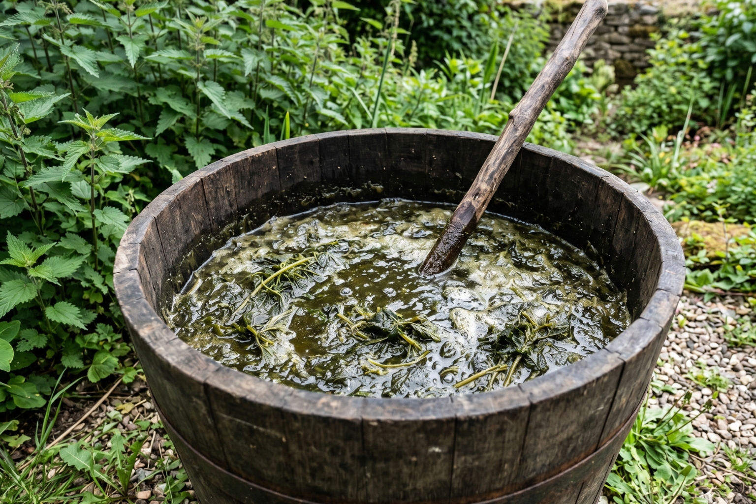 Temps de fermentation purin d'ortie
