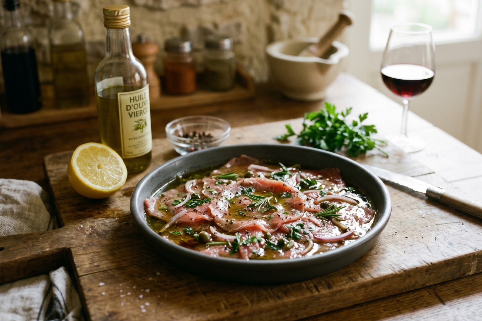 Temps de marinade carpaccio bœuf