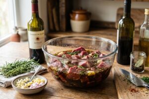 Temps de marinade de la viande