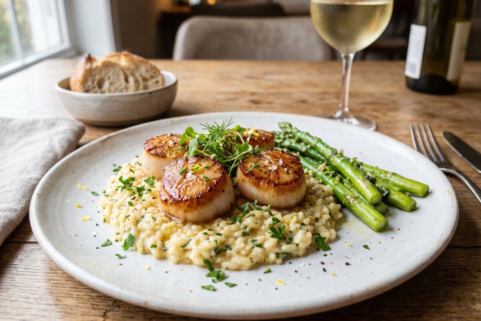 Quel accompagnement avec des coquilles Saint-Jacques poêlées