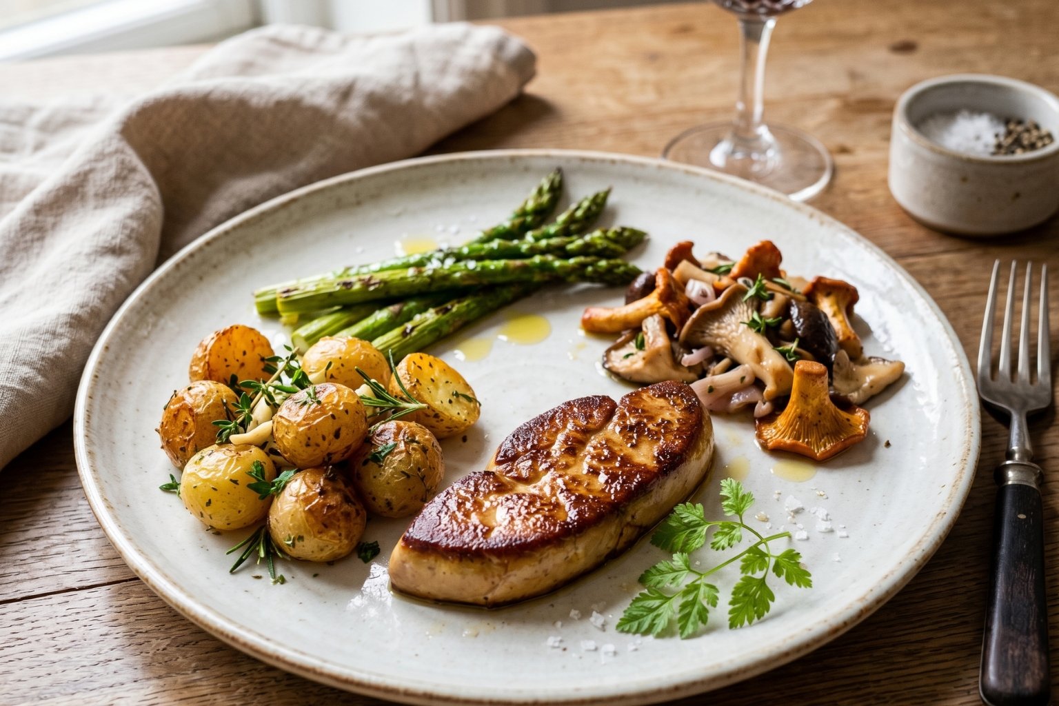Quel légume pour accompagner un foie gras poêlé