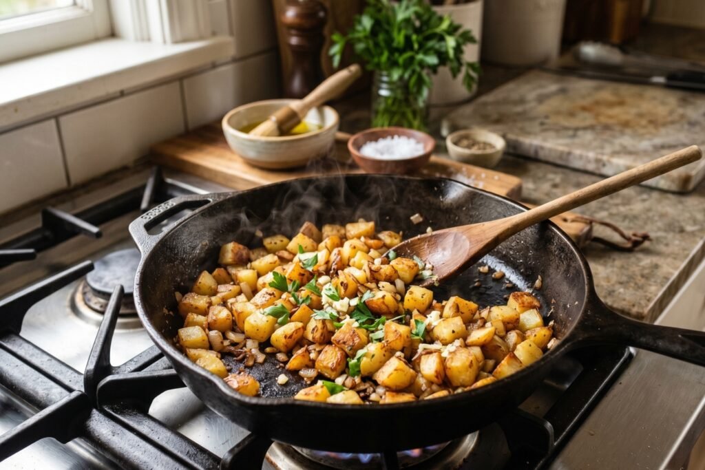 Quelle poêle pour les pommes de terre sautées