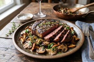 Quelle viande avec une poêlée de champignons