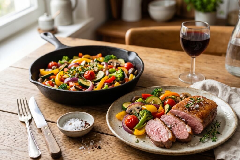 Quelle viande avec une poêlée de légumes